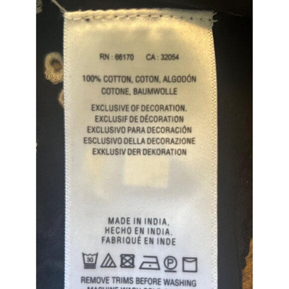 Anthropologie Off The shoulder Marisol Black White Maxi Dress Ruffle 2W4 NWT - Picture 10 of 10